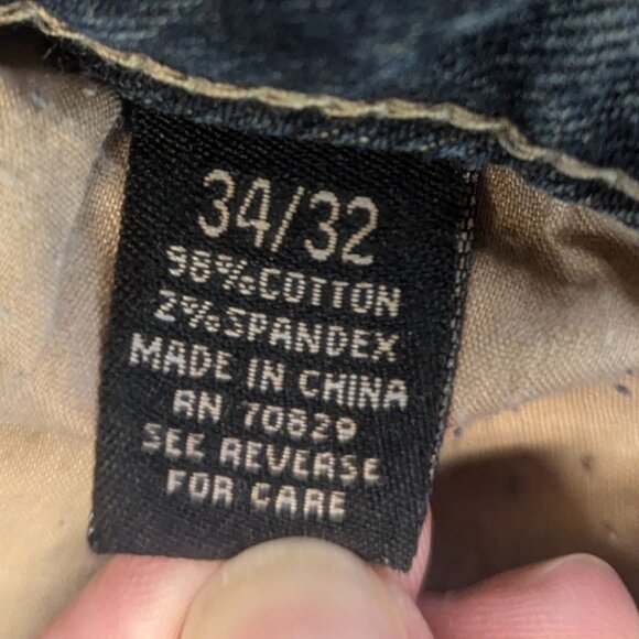 CJ Black Premium Size 34/32 Distressed Brown/Blue Skinny Flex - Picture 7 of 16